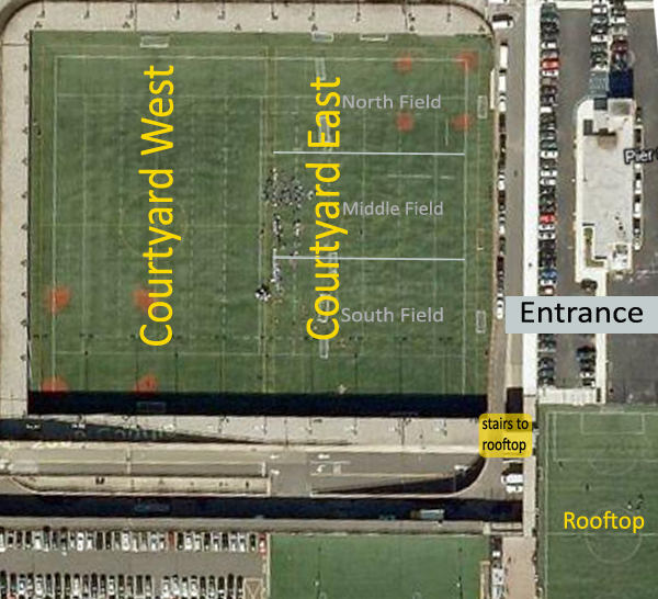 Location details for PIER 40 NYC Soccer Collective * Club Team Tryouts